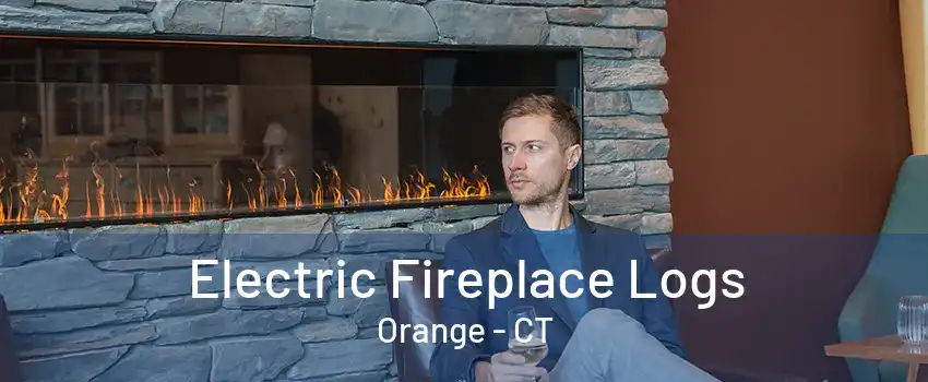 Electric Fireplace Logs Orange - CT