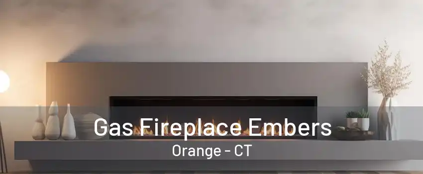 Gas Fireplace Embers Orange - CT