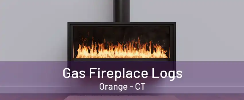 Gas Fireplace Logs Orange - CT