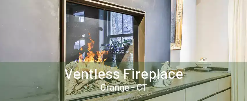 Ventless Fireplace Orange - CT